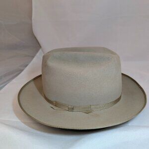 Worth Walden Co. 3X Beaver Custom Open Road Clone Fedora Hat - Size 7 Long Oval